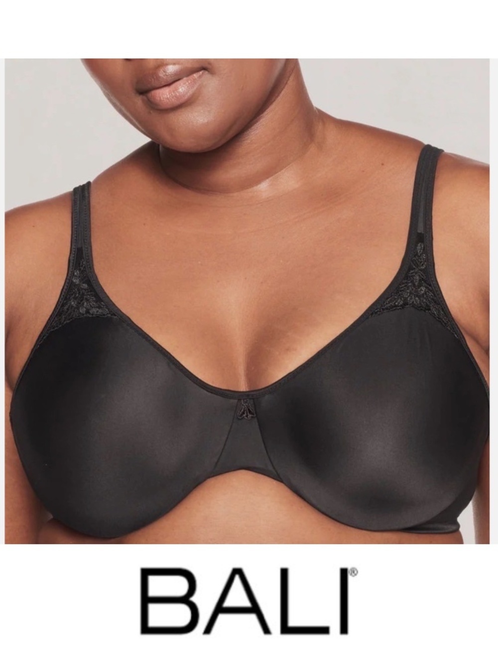 Bali Passion for Comfort Minimizer Underwire Bra #B3385X Black 36D